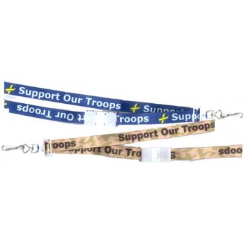 Support Our Troops 5/8" Nylon Breakaway Lanyard - 100 pack